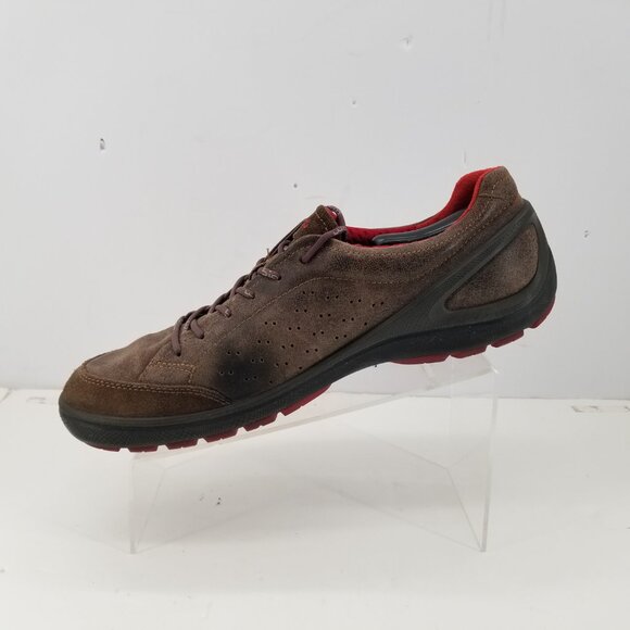 Ecco Men's Biom Grip Sneaker brown Leather Casual Shoe Urbaneering Size 46 12 - Picture 7 of 15